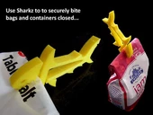 Byr3D Sharkz... Isıran Hareketli Çenelere Sahip Eğlenceli, Çok Amaçlı Klipsler / Tutucular / Mandallar! T910216 Sadece Plastik Aparattır thumbnail 4