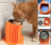 Byr3D Kedi Mama Kasesi Tutucusu (D=10Cm) T2699099 Sadece Plastik Aparattır - 1