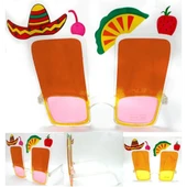 Sombrero Hawaii Fiesta Meyve Figürlü Yaza Merhaba Gözlük - 1