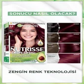 Garnier Nutrisse Yoğun Besleyici Kalıcı Krem Saç Boyası 4.6 Şarap Kızılı - 2