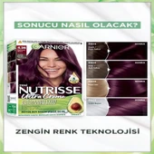 Garnier Nutrisse Yoğun Besleyici Kalıcı Krem Saç Boyası 4.26 Patlıcan Moru - 2