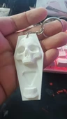 Byr3D Anahtarlık - D20 Kafatası Tabut Yaşam Puanı Sayacı T5503540 Sadece Plastik Aparattır - 1