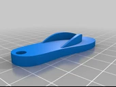 Byr3D Parmak Arası Terlik Sandal Anahtarlık T713445 Sadece Plastik Aparattır - 2