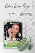 Garnier Nutrisse Kalıcı Krem Saç Boyası 1 Siyah ve Şampuan Fırçası Yeşil - 1