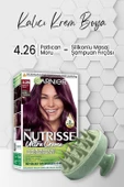 Garnier Nutrisse Kalıcı Krem Saç Boyası 4.26 Patlıcan Moru ve Şampuan Fırçası Yeşil - 1