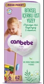 Canbebe Bebek Bezi Beden:6 (15-27KG) Exstra Large 62 Adet Mega Pk - 1