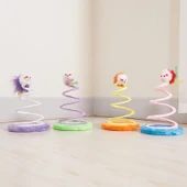 TİNEKE Yaylı Fareli Çember Hacı Yatmaz Kedi Oyuncağı 23x14 Cm 1 adet thumbnail 5