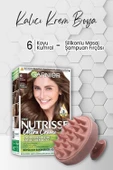 Garnier Nutrisse Besleyici Krem Saç Boyası 6 Koyu Kumral ve Şampuan Fırçası Pembe - 1