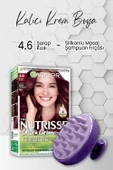 Garnier Nutrisse Yoğun Besleyici Krem Saç Boyası 4.6 Şarap Kızılı ve Şampuan Fırçası Mor - 1