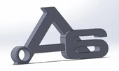 Byr3D Anahtarlıklar - Audi A6 T668681 Sadece Plastik Aparattır - 1