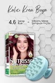 Garnier Nutrisse Besleyici Krem Saç Boyası 4.6 Şarap Kızılı ve Şampuan Fırçası Mavi - 1