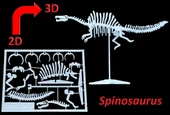 Byr3D Spinosaurus Seti Kartı T4838434 Sadece Plastik Aparattır - 1