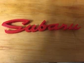 Byr3D Retro Subaru Logosu T2063898 Sadece Plastik Aparattır - 2