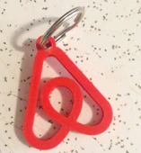 Byr3D Airbnb Anahtarlık T3756852 Sadece Plastik Aparattır - 1