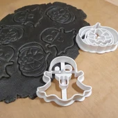 Byr3D Kurabiye Kesici - Cadılar Bayramı Hayaleti Karışımı T5028306 Sadece Plastik Aparattır - 1