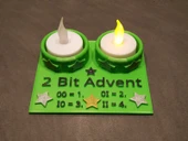 Byr3D 2-Bit Advent Çay Işık Tutucu T3209155 Sadece Plastik Aparattır - 4