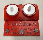 Byr3D 2-Bit Advent Çay Işık Tutucu T3209155 Sadece Plastik Aparattır - 1