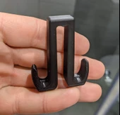 Byr3D Duş Perdesi Çift Kanca - Pratik Tasarım T4022947 Sadece Plastik Aparattır - 2