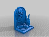 Byr3D Mezar Taşı-Altın Mumluk T1478909 Sadece Plastik Aparattır - 1
