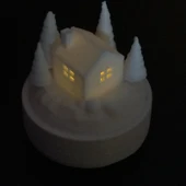 Byr3D Çay Işığı Sahnesi - 01 T1155632 Sadece Plastik Aparattır - 1