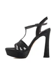 Pierre Cardin Siyah Kadın Topuklu Sandalet PC-54504 Z - 2