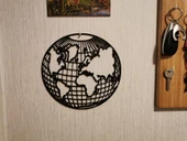 Byr3D 2D Sanat Dünya Küresi T3511478 Sadece Plastik Aparattır - 3
