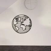 Byr3D 2D Sanat Dünya Küresi T3511478 Sadece Plastik Aparattır - 2