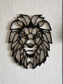 Byr3D Aslan Duvar Heykeli 2D T3107831 Sadece Plastik Aparattır - 5