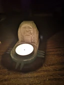 Byr3D Pentagram Çay Işık Mumluk T2771594 Sadece Plastik Aparattır - 1