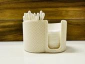 Byr3D Pamuklu Çubuklar Ve Diskler İçin Dokulu Stand T6055912 Sadece Plastik Aparattır - 1