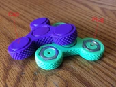 Byr3D Knurled Tri-Spinner Fidget Widget / Triple Bearing Spinner Sadece Plastik Aparattır - 3