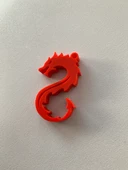 Byr3D Ejderha Kolye, Anahtarlık  M131582 Sadece Plastik Aparattır - 2