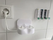 Byr3D  Diş Fırçası 3757 Tutucu 2' Li Beyaz 4734515 Sadece Plastik Aparattır - 2