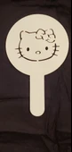 Byr3D Kahve Kalıbı , Kahve Şablonu Hello Kitty  Beyaz 4391157 Sadece Plastik Aparattır - 2