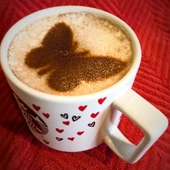 Byr3D Kahve Kalıbı , Kahve Şablonu Kelebek Beyaz 2410534 Sadece Plastik Aparattır - 1