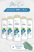 Dove Ultra Care Şampuan Aloe Vera 400 ml x 5 Adet ve Şampuan Fırçası - 1