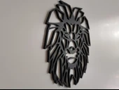 Byr3D Aslan Duvar Heykeli 2D Siyah 3107831 Sadece Plastik Aparattır thumbnail 4