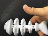 Byr3D Balık Kılçığı Duvar Askısı, Elbise Askılık Beyaz 232464 Sadece Plastik Aparattır - 1
