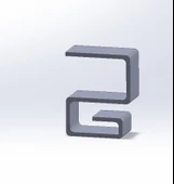 Byr3D Masa Kenarı Kablo Çanta Tutucu 2Cm Gri 2492530 (2 Adet) Sadece Plastik Aparattır - 1