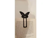 Byr3D Kelebek Şeklinde Kitap Ayracı Siyah 796746 (2 Adet) Sadece Plastik Aparattır - 1
