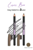 Maybelline Express Brow Kaş Kalemi - 04 Medium Brown x 2 Adet - 1
