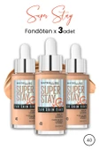 Maybelline Super Stay 24H Skin Tint Fondöten 40 30 ml  x 3 Adet - 1