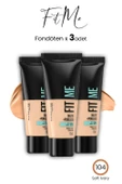 Maybelline Fit Me Matte+Poreless Fondöten 30 ML Soft Ivory 104 x 3 Adet - 1