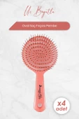 Nascita Üç Boyutlu Oval Saç Fırçası Pembe x 4 Adet - 1