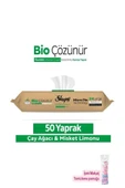 Easy Clean Bio Çözünür Çay Ağacı Ve Misket Limonu Yüzey Temizlik Havlusu (50 YAPRAK) Hediye - 1