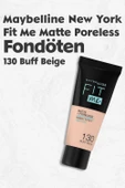 Maybelline Fit Me Matte Poreless Fondöten 130 Buff Beige thumbnail 1