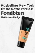 Maybelline Fit Me Matte Poreless Fondöten 220 Natural Beige - 1