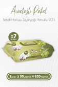 Sleepy Zeytinyağlı ve Pamuklu Islak Bebek Havlusu 90 Yaprak x 7 (630 Yaprak) - 1