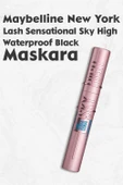 Maybelline New York Lash Sensational Sky High Waterproof Siyah Maskara - 1