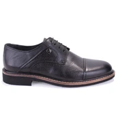 Dagoster DMA08-983 Siyah Ortopedik Klasik Erkek Deri Ayakkabı - 2